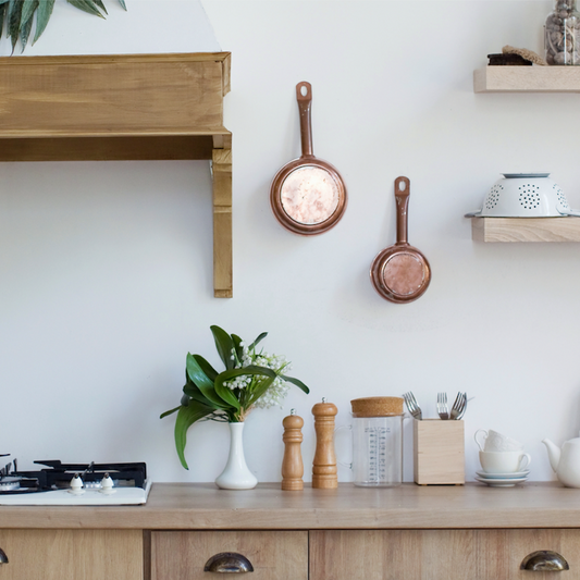 Cocina con madera